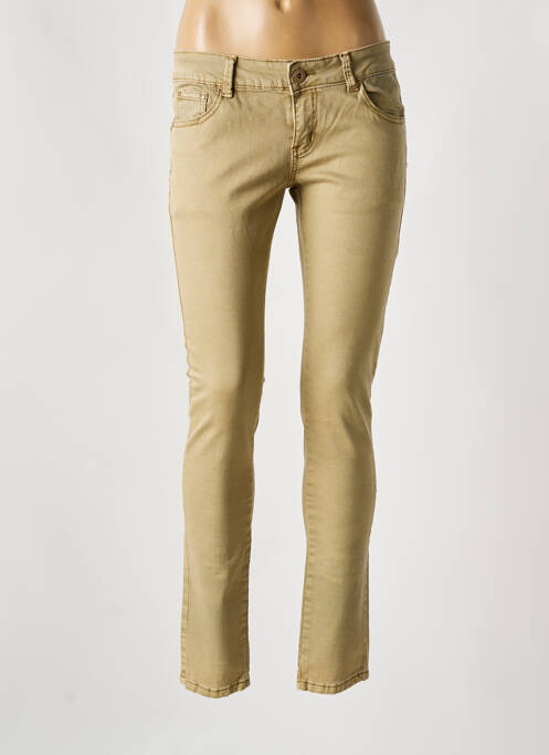 Blugi skinny bej PLACE DU JOUR femeie