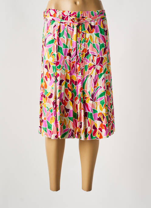 Fustă midi roz UN TEMPS POUR ELLE femeie