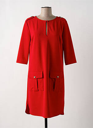 Rochie midi mâneci 3/4 mâneci 3/4 roșu RINASCIMENTO femeie