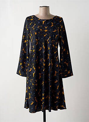 Rochie midi mâneci lungi mâneci lungi negru MAISON MARLEY femeie