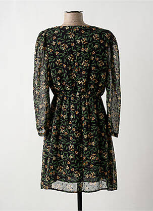 Rochie scurtă croială evazată mâneci lungi verde EMMA & ELLA femeie
