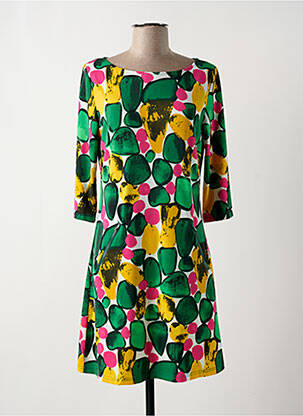 Rochie scurtă mâneci 3/4 mâneci 3/4 verde VEGAS femeie
