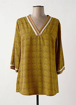 Tunică mâneci lungi galben HALOGENE femeie