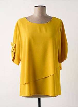 Tunică mâneci lungi galben HALOGENE femeie