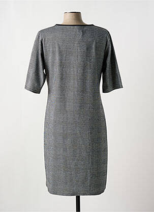 Rochie midi mâneci 3/4 mâneci 3/4 gri HALOGENE femeie