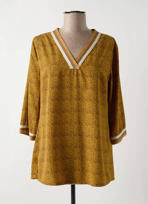 Tunică mâneci lungi galben HALOGENE femeie