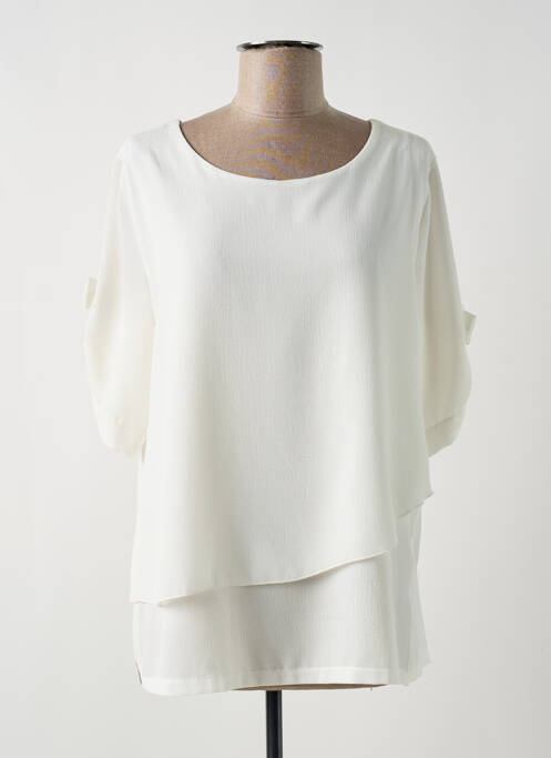 Tunică mâneci lungi alb HALOGENE femeie