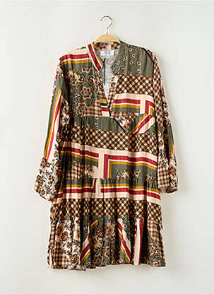 Rochie lungă mâneci lungi mâneci lungi verde MY LILI femeie
