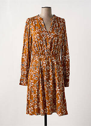 Rochie midi portocaliu ICHI femeie