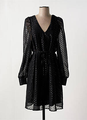 Rochie midi mâneci lungi mâneci lungi negru ICHI femeie