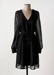 Rochie midi mâneci lungi mâneci lungi negru ICHI femeie