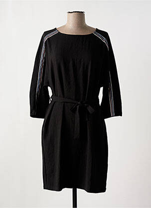 Rochie midi mâneci 3/4 mâneci 3/4 negru YUKA femeie