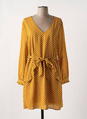 Rochie scurtă galben YUKA femeie