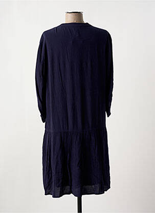 Rochie midi mâneci 3/4 mâneci 3/4 albastru YUKA femeie