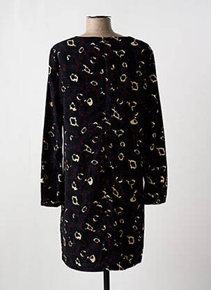 Rochie midi imprimeu fantezie mâneci lungi negru ANONYME DESIGNERS femeie