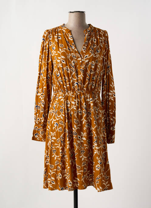 Rochie midi portocaliu ICHI femeie