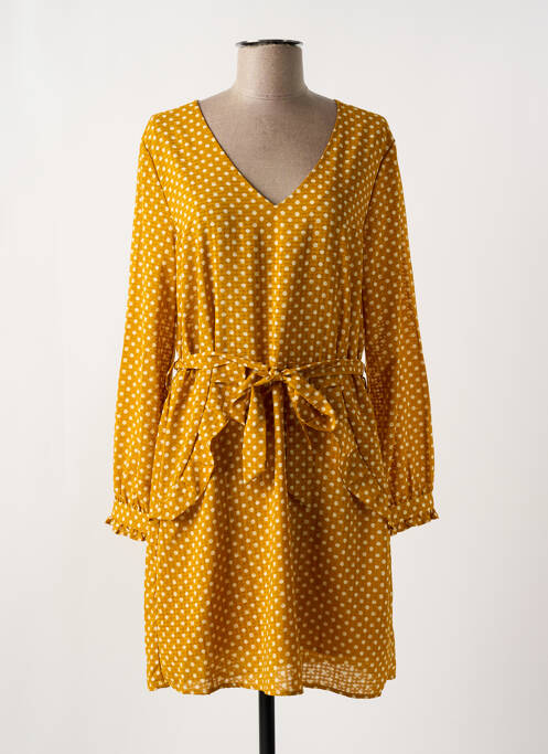 Rochie scurtă galben YUKA femeie