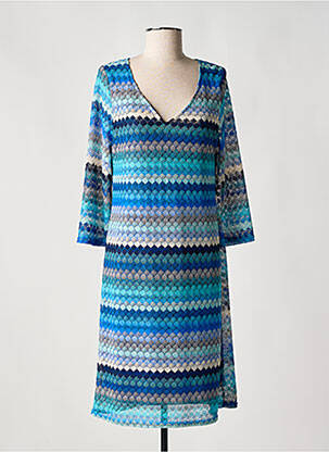 Rochie pulover albastru HALOGENE femeie