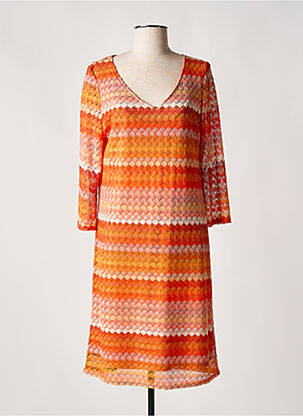 Rochie pulover portocaliu HALOGENE femeie