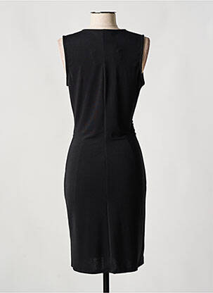 Rochie midi fără mâneci fără mâneci negru LADY LOL femeie