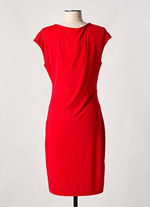 Rochie midi mâneci scurte mâneci scurte roșu LADY LOL femeie