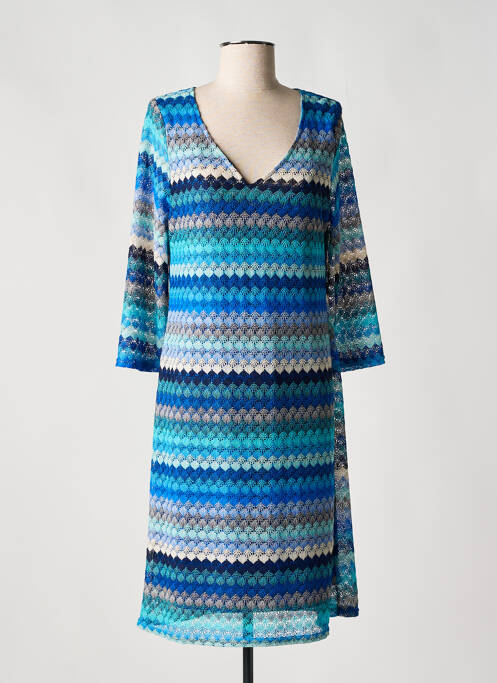 Rochie pulover albastru HALOGENE femeie