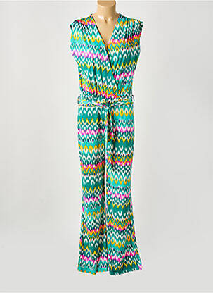 Salopetă-pantalon fără mâneci fără mâneci verde LADY LOL femeie