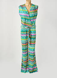 Salopetă-pantalon fără mâneci fără mâneci verde LADY LOL femeie