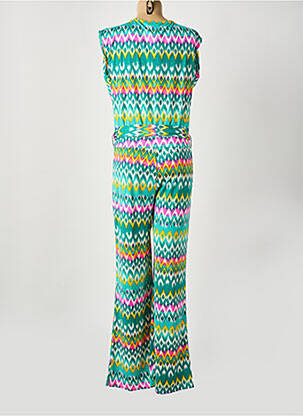 Salopetă-pantalon fără mâneci fără mâneci verde LADY LOL femeie