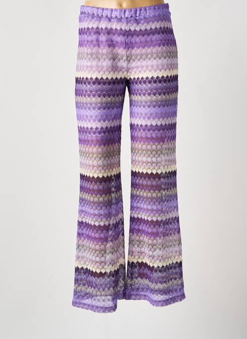 Pantalon larg violet LADY LOL femeie