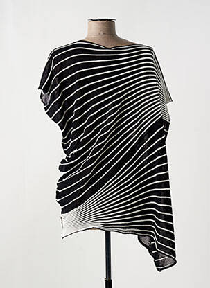 Tricou guler rotund mâneci scurte negru PIER ANTONIO GASPARI femeie