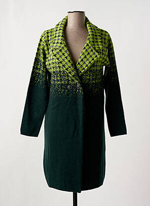 Jachete casual guler tip costum verde WNT COLLECTION femeie
