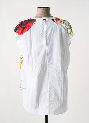 Tricou croială cambrată mâneci scurte alb HIGH femeie