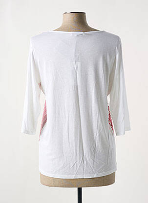Tricou mâneci 3/4 mâneci 3/4 alb WHYCI MILANO femeie