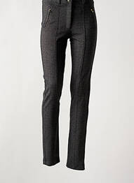 Pantalon slim elasticitate mărime normală gri ABSOLU femme