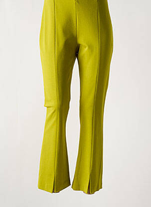 Pantalon evazat elasticitate mărime normală verde LIVIANA CONTI femeie