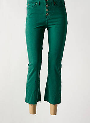 Pantalon 7/8 elasticitate talie joasă verde DENIM STUDIO femeie