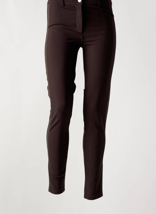 Pantalon slim maro ABSOLU femeie