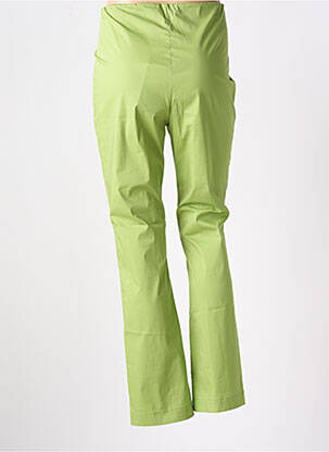 Pantalon evazat talie cu cleme talie înaltă verde MEIMEIJ femeie