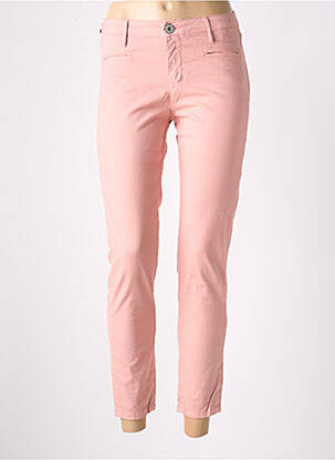 Pantalon 7/8 elasticitate talie joasă roz DENIM STUDIO femeie