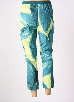 Pantalon 7/8 țesătură poplin mărime normală verde LIVIANA CONTI femeie