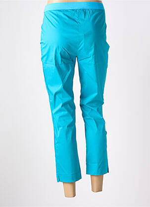 Pantalon 7/8 țesătură poplin mărime normală albastru LIVIANA CONTI femeie