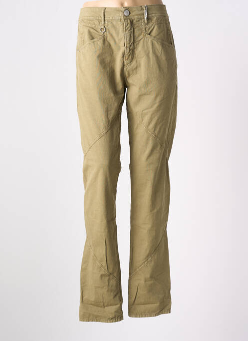 Pantalon slim verde HIGH femeie