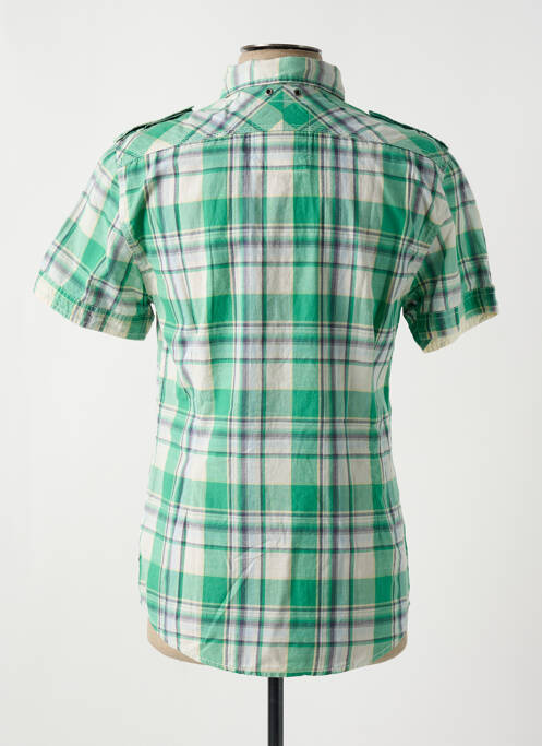 Cămașă cu mâneci scurte verde GUESS bărbat