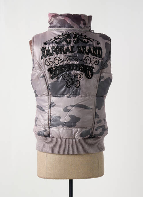 Geacă matlasată buzunare cu glugă gri KAPORAL femme