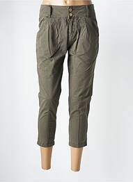 Pantalon trei sferturi talie înaltă talie înaltă verde KAPORAL femme