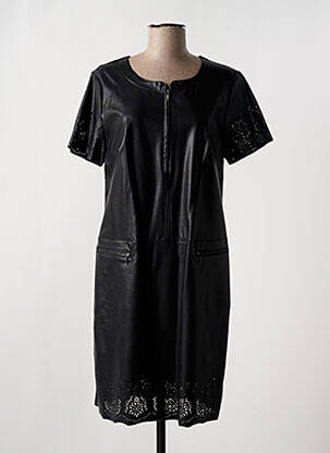 Rochie midi mâneci scurte mâneci scurte negru FRED SABATIER femeie