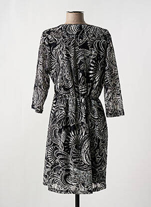 Rochie midi mâneci 3/4 mâneci 3/4 negru GREGORY PAT femeie