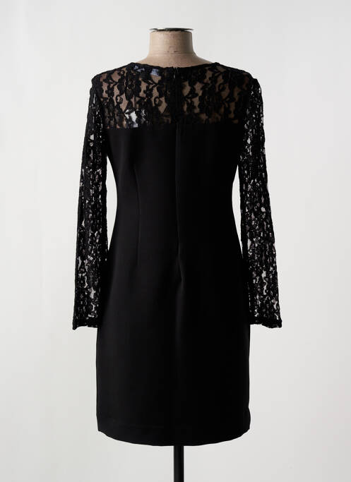 Rochie scurtă închidere cu fermoar la spate mâneci lungi negru BLEU D'AZUR femme