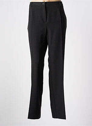 Pantalon drept talie elastică mărime normală negru TELMAIL femeie